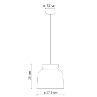 Ferroluce Corcovado 3 suspension lamp