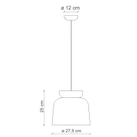 Ferroluce Corcovado 3 suspension lamp