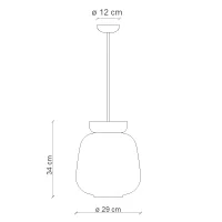 Ferroluce Corcovado 2 suspension lamp