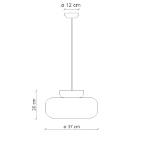 Ferroluce Maracana' suspension lamp
