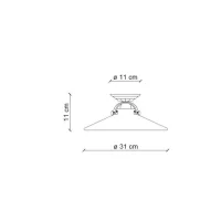 Ferroluce Asti 2 ceiling lamp