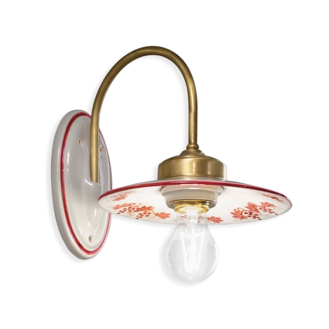 Ferroluce Asti lampada da parete