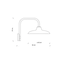 Ferroluce B&W 4 wall lamp