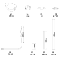 Aromas Kezo lampada a sospensione led
