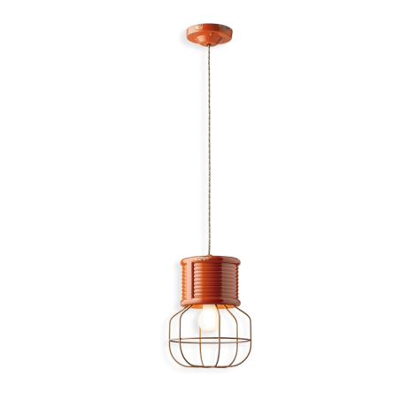 Ferroluce Industrial 6 lampada a sospensione