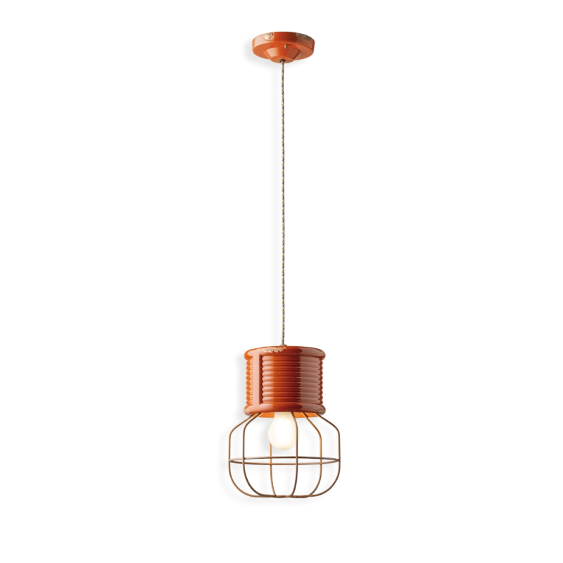 Ferroluce Industrial 6 lampada a sospensione Ferroluce Industrial 6 lampada a sospensione