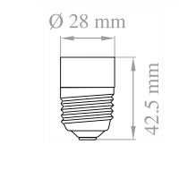 Lampo Adattatore Da E27 a E14 Convertitore Portalampada