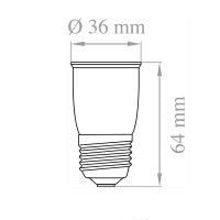 Lampo Adapter From E27 To E27 Extension Lampholder Converter