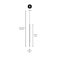 Vibia Slim 0920 lampada a sospensione singola