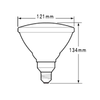 Sylvania RefLED Retro PAR38 Dimmable E27 LED 15W 1200lm 3000K