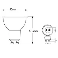 Duralamp PAR16 LED SIRIUS-P 6W 500lm GU10 Dimmable Bulb Lamp Duralamp PAR16 LED SIRIUS-P 6W 500lm GU10 Dimmable Bulb Lamp