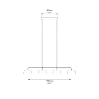 Aromas Ipon Multipla suspension lamp
