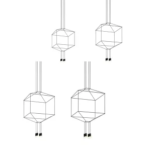Vibia Wireflow lampada a sospensione quadrata