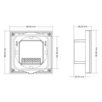 Lampo Controller Dimmer 12V-24V Touch ON-OFF Da Parete