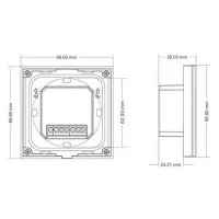 Lampo Controller Dimmer 12V-24V Touch ON-OFF Da Parete