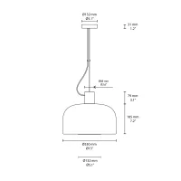 Flos Bellhop Glass S1 suspension lamp