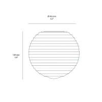 Astro Lighting Nara Globe Ribbed Glass lampshade