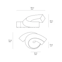 Plust Twist modular bench