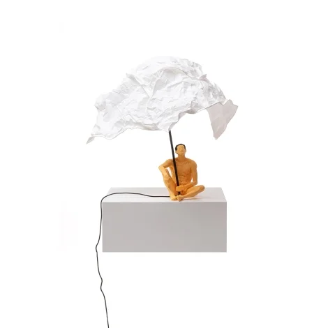 Seletti Love is a verb led table lamp