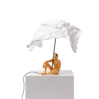 Seletti Love is a verb led table lamp