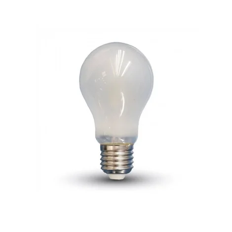 Lampadina LED A60 Opalina E27-E26 110V 6W 2700K Luce Calda