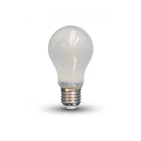 Lampadina LED A60 Opalina E27-E26 110V 8W 2700K Luce Calda
