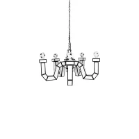 Seletti Cut & Paste chandelier suspension lamp