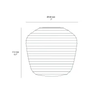 Astro Lighting Nara Taper Ribbed Glass paralume