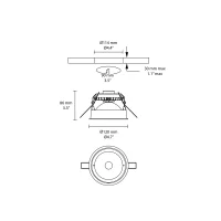 Flos WAN Downlight Led recessed spotlight