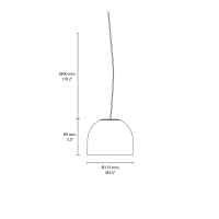 Flos WAN S G9 suspension lamp