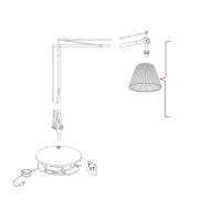 Flos replacement lampshade for Superarchimoon