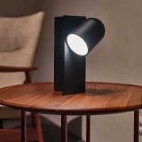 Lumina Perdue Arc 25 champagne led battery lamp