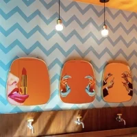 Seletti Gold Frame mirror