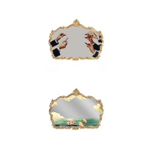 Seletti Barroque mirror with frame