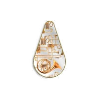 Seletti Gold Frame Pear shaped mirror