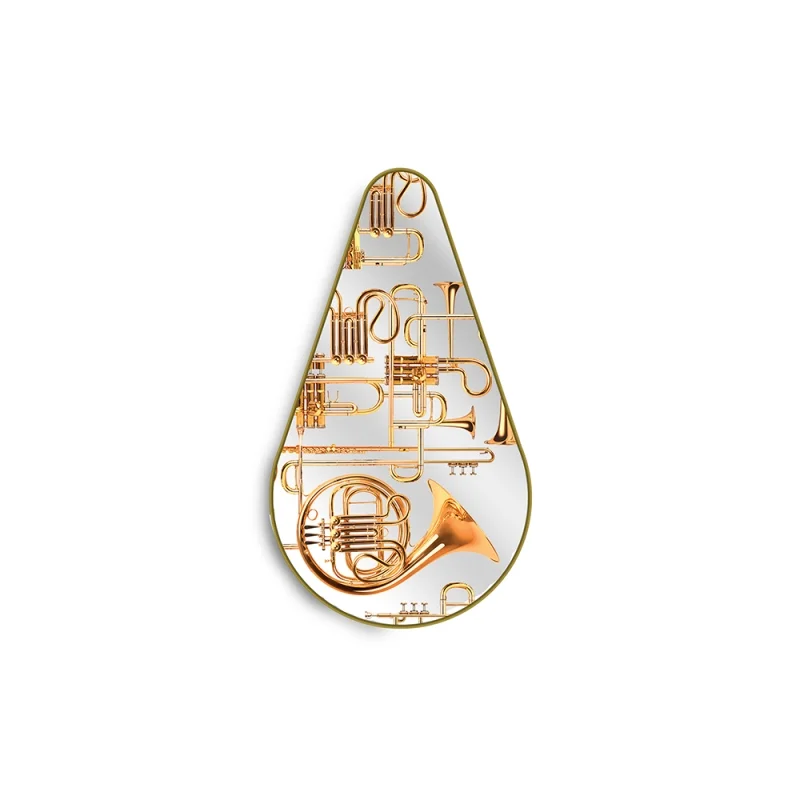 Seletti Gold Frame Pear shaped mirror Seletti Gold Frame Pear shaped mirror