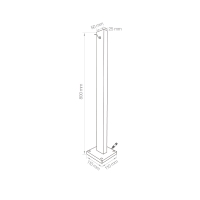 Lampo Wally Garden bollard for outdoor