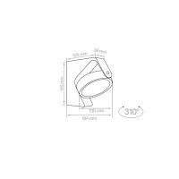 Lampo Wally Garden bollard Round for outdoor