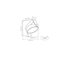 Lampo Wally Garden bollard Round per esterno