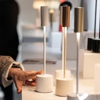 Zafferano Carolina lampada da tavolo a batteria