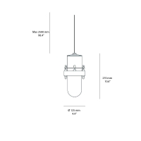 Martinelli Luce corpo lampada Lady Galala Outdoor a sospensione