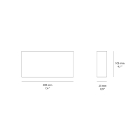 Isyluce Wally bi-emission outdoor wall lamp