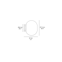 Flos Mini Glo-Ball C/W lampada da parete/soffitto