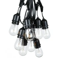 Black String Light 10 Lamp holder with descent cable E27 12.5 Black String Light 10 Lamp holder with descent cable E27 12.5