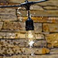 Catena Luminosa Cordoniera Nera 10 Portalampada con calata E27
