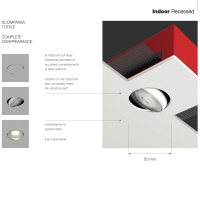 Buzzi & Buzzi Reverso motorised Recessed Ceiling LED downlight