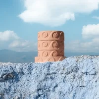 Seletti Magna Graecia Onda vaso in terracotta