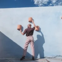 Seletti Magna Graecia Dorico terracotta wall vase Seletti Magna Graecia Dorico terracotta wall vase