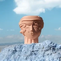 Seletti Magna Graecia Woman vaso in terracotta