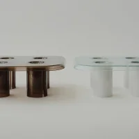 Driade Coupelle glass side table